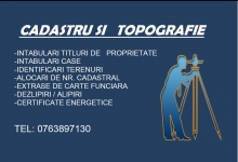 Cadastru Topografie Geodezie Moldova Noua
